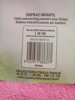 Disfraz Bruja Spiderweb Halloween Talla 8-10 años