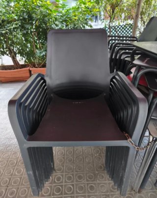 Silla de Plástico para Terraza