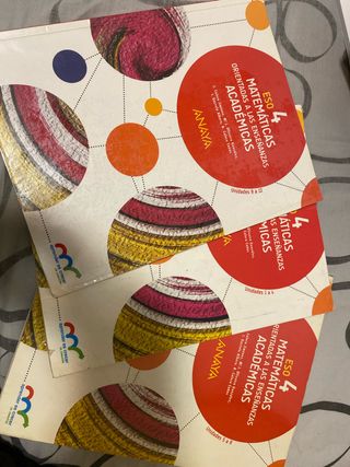 Libros de matemáticas 4 ESO Matemáticas