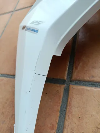 Pasta lateral derecha Sym Jet 14 blanca.