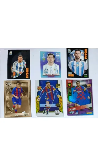 Lote 6 Cromos Messi Panini