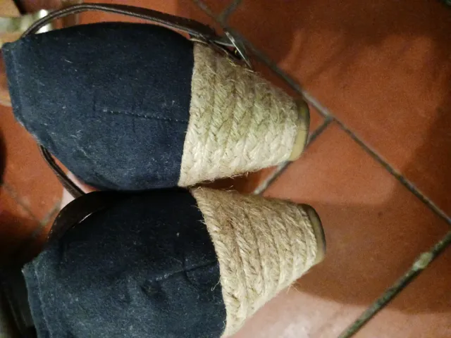 Cuñas Best Shoes Mujer Negro/Marrón