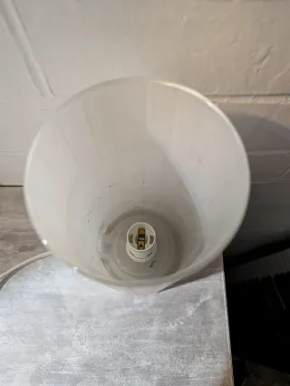 Comodino Ikea Malm blu+lampada