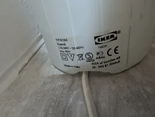 Comodino Ikea Malm blu+lampada