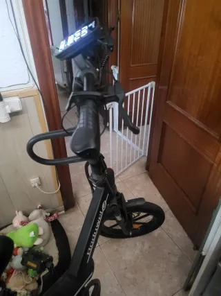 Bicicleta eléctrica, candado, soporte y Casco N