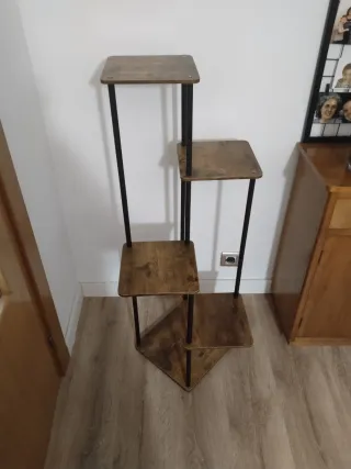 Estantería Escalera Madera y Metal