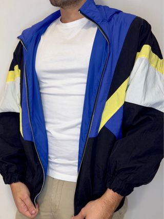 Chaqueta Chándal Pull & Bear S Negro Vintage