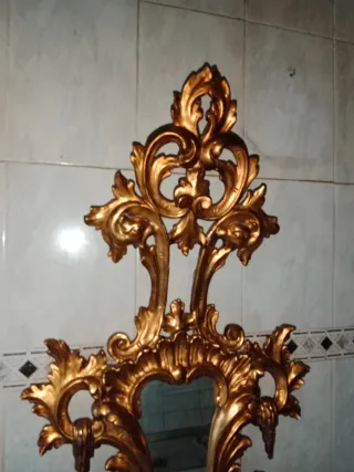 Espejo Cornucopia Dorado
