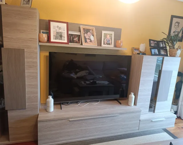 Conjunto Muebles Salón Madera Clara