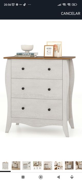 Cajonera de madera plegable