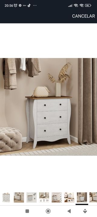 Cajonera de madera plegable