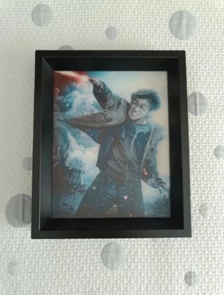 Cuadro 3D Harry Potter Marco Negro Pared Hogwarts