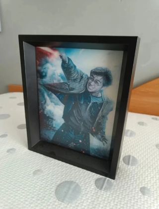 Cuadro 3D Harry Potter Marco Negro Pared Hogwarts