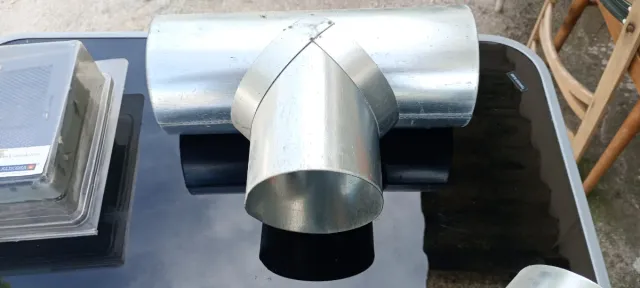 Conjunto Tubos Humo T + Codos + Rejillas