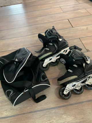 Patines en línea Rollerblade negros talla 42