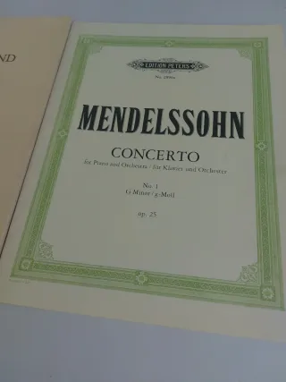 Partituras Piano: Copland y Mendelssohn