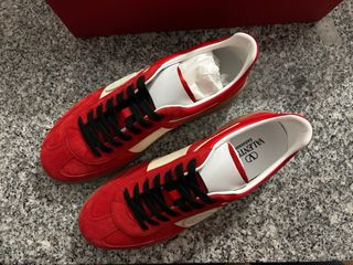 Tênis Valentino Garavani Vermelho e Branco