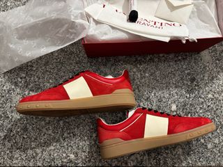 Tênis Valentino Garavani Vermelho e Branco