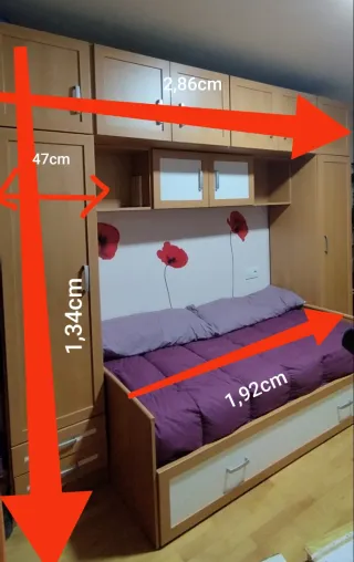 Dormitorio Puente 90 + Sinfonier