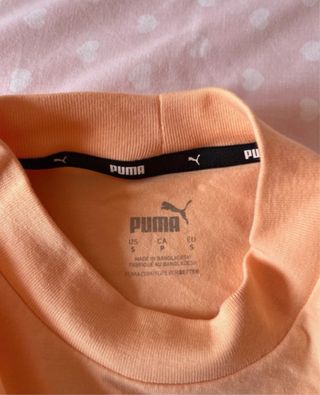 Camiseta deportiva Puma naranja sin mangas