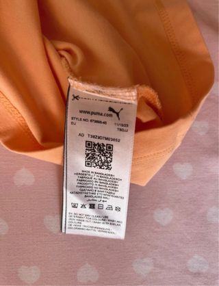 Camiseta deportiva Puma naranja sin mangas