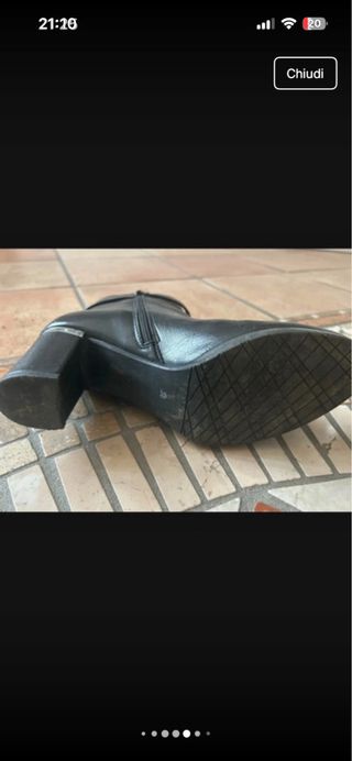 Stivaletti neri tacco 36