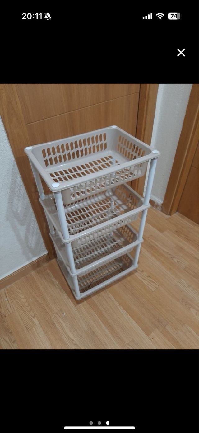 Ripiano ausiliario con 4 ripiani