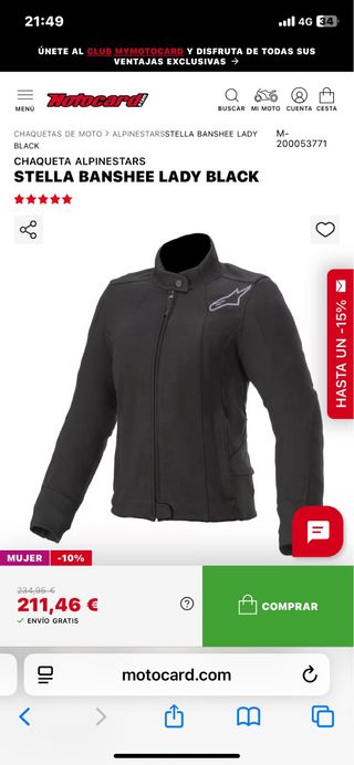 Chaqueta Alpinestars Mujer Stella banshee lady