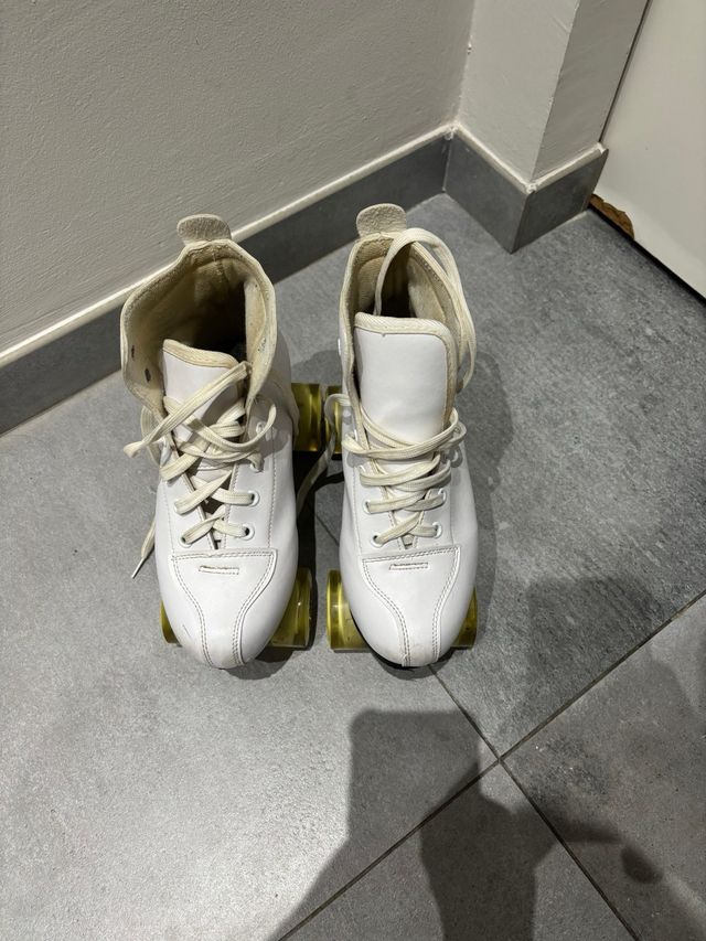 Botas de patinaje blancas Talla 38