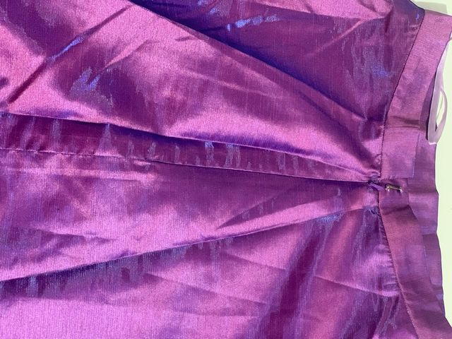 Conjunto falda larga y corpiño morado