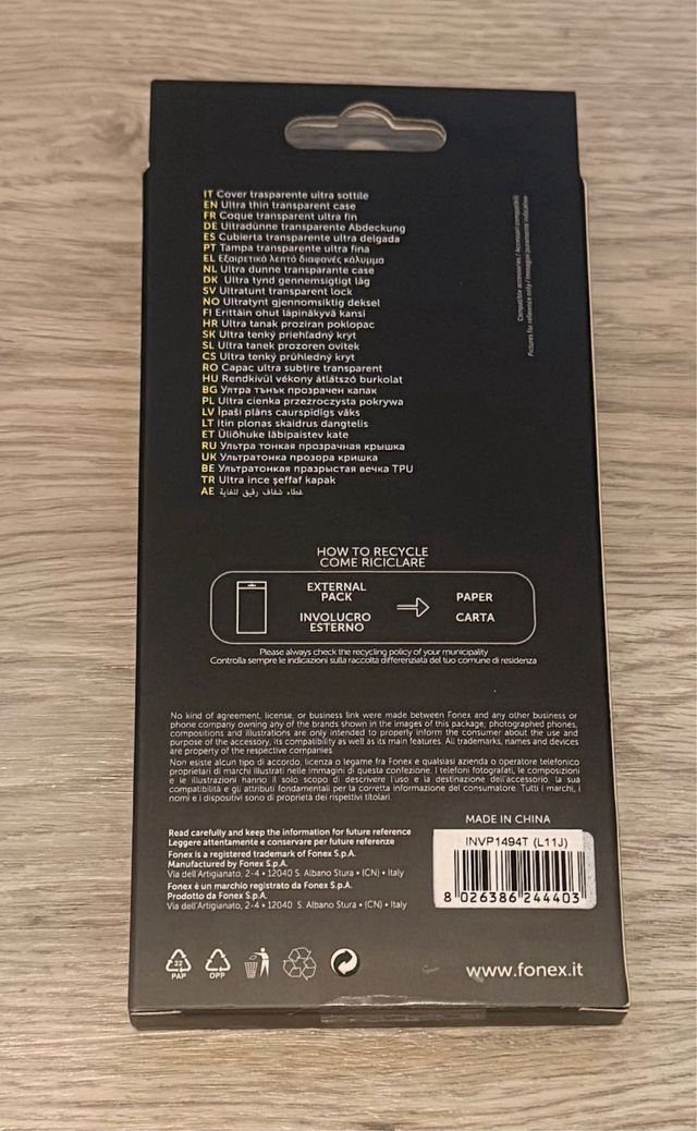 Nuova custodia MagSafe trasparente per iPhone 12 Mini 