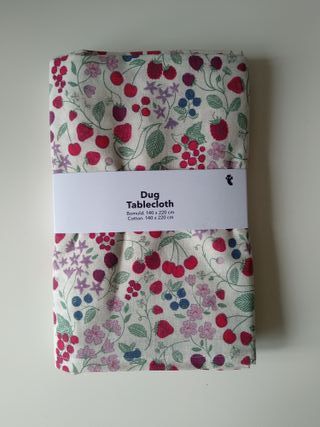 Tiger mantel mesa algodón flores