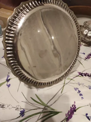 Vassoio Argento 800, Cesellato a mano