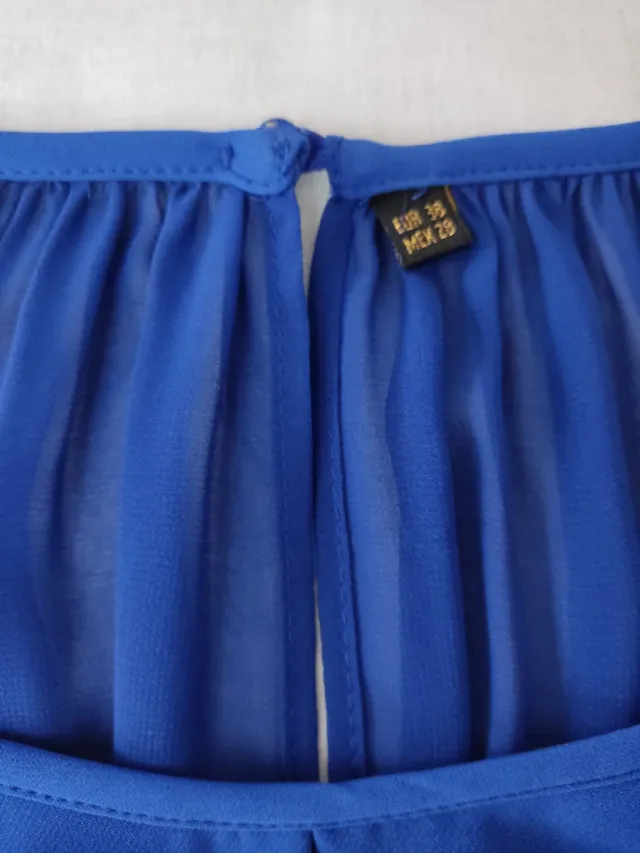 Vestido corto azul Trucco