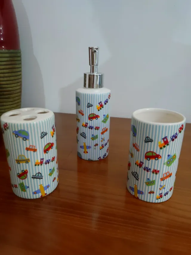 Juego de baño infantil cerámica