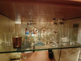 Mueble comedor cerezo: botellero,cajons.Con Ruedas