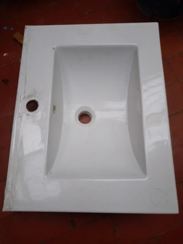 Lavabo porcelana blanco 61x47