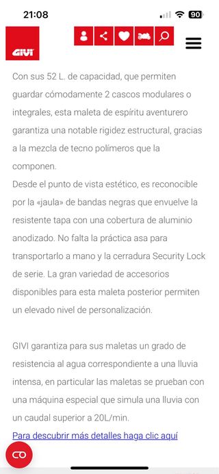Baúl GIVI TREKKER 52L Aluminio Negro + PARRILLA