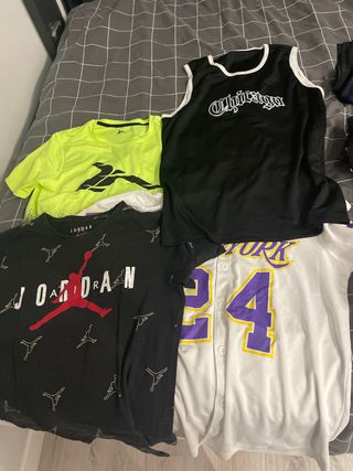 Pack 4 Camisetas Jordan y NBA