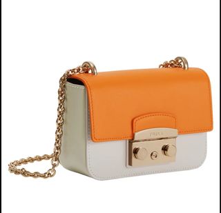 Borsa Furla Arancione e Bianca