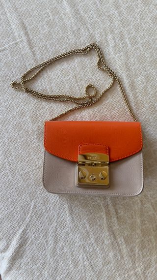 Borsa Furla Arancione e Bianca