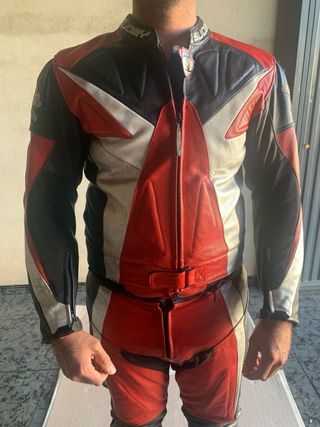 Mono de cuero para moto Suomy hombre