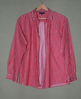 Camisa Tommy Hilfiger Talla M Rayas Rojas
