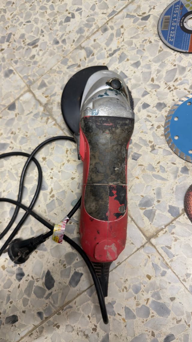 Amoladora Walter con discos