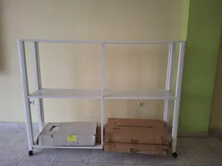 Estanterías aluminio con ruedas