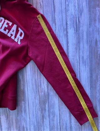 Sudadera Pull&Bear Burdeos Talla M