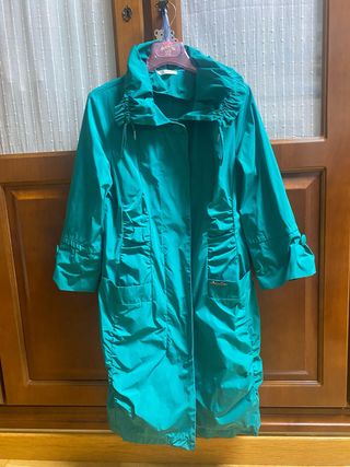 Gabardina/Trench Verano Verde Agua