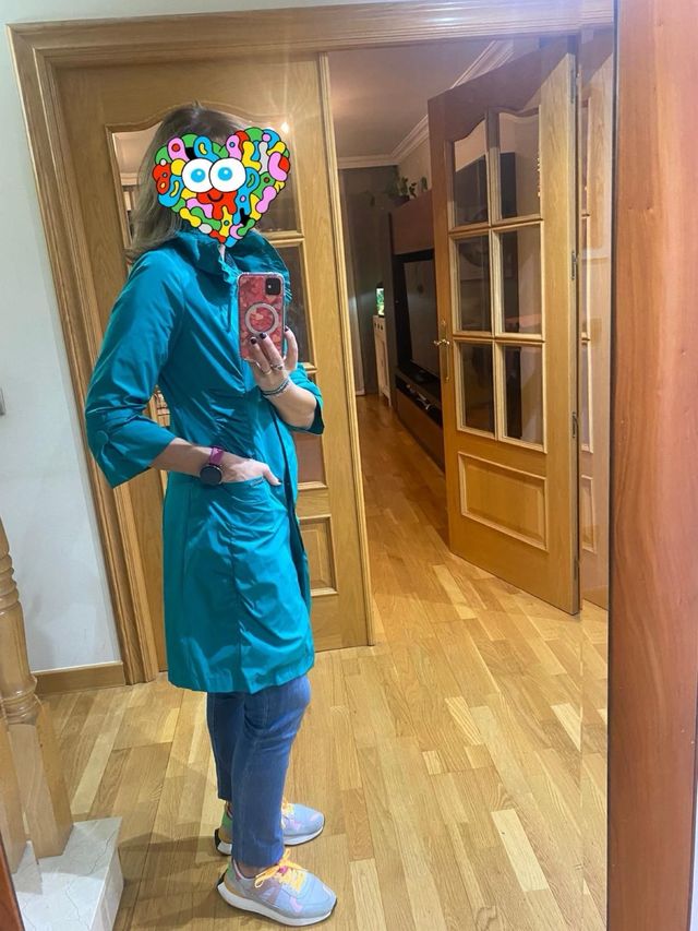 Gabardina/Trench Verano Verde Agua