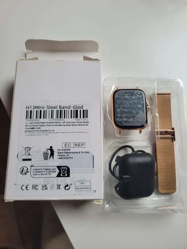 Reloj Inteligente H13 Mini Steel Gold