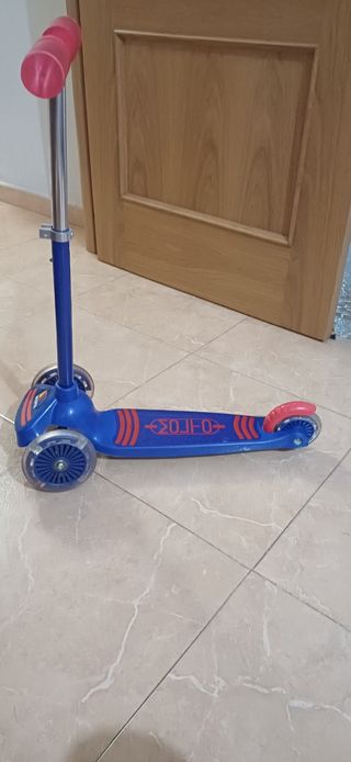 Patinete infantil 3 ruedas azul